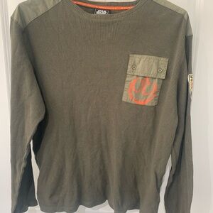 Star Wars Green and Red Long Sleeve Tee A3